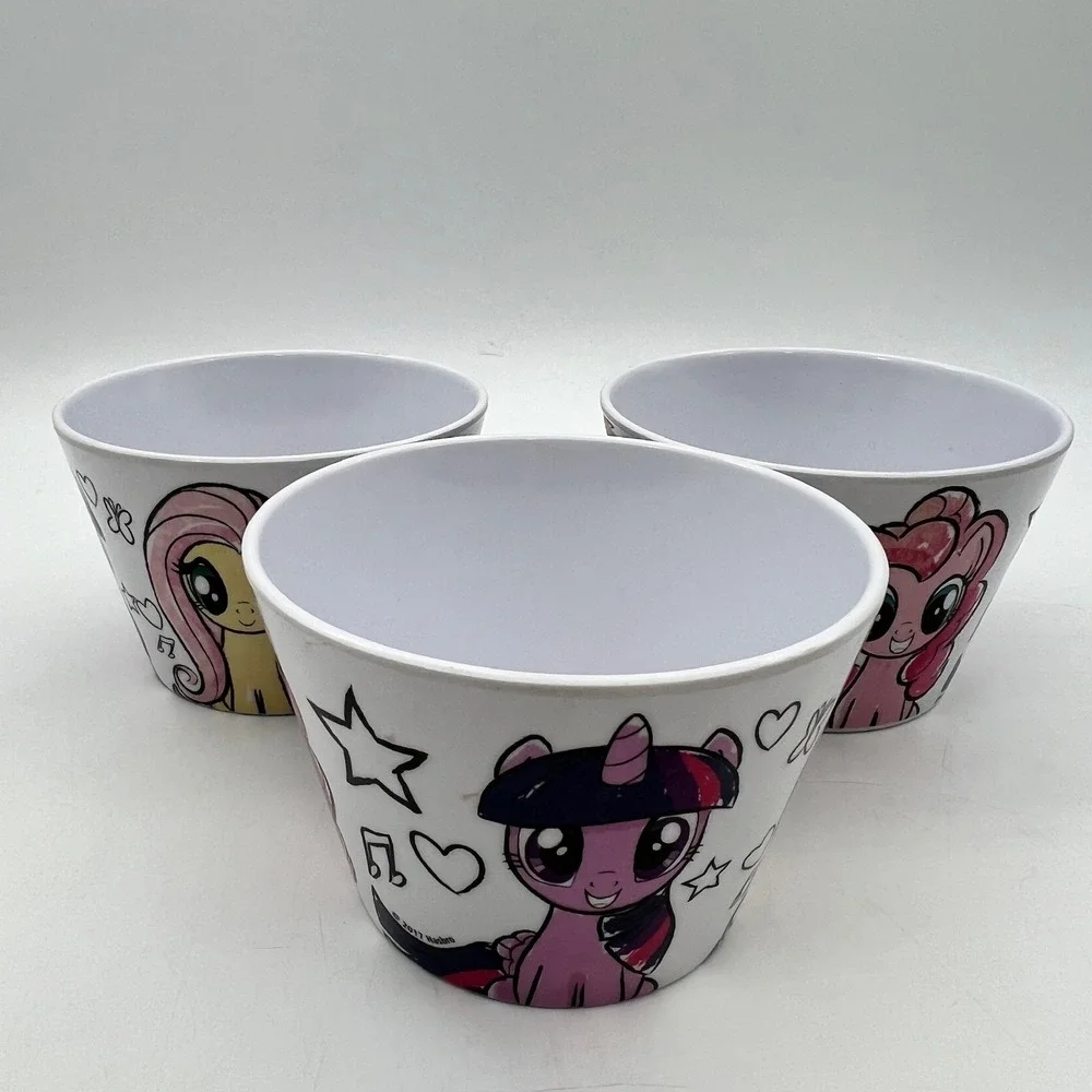 Zak Designs My Little Pony 9pc Melamine Set Plates Bowls Cups 2017 Hasbro Kids